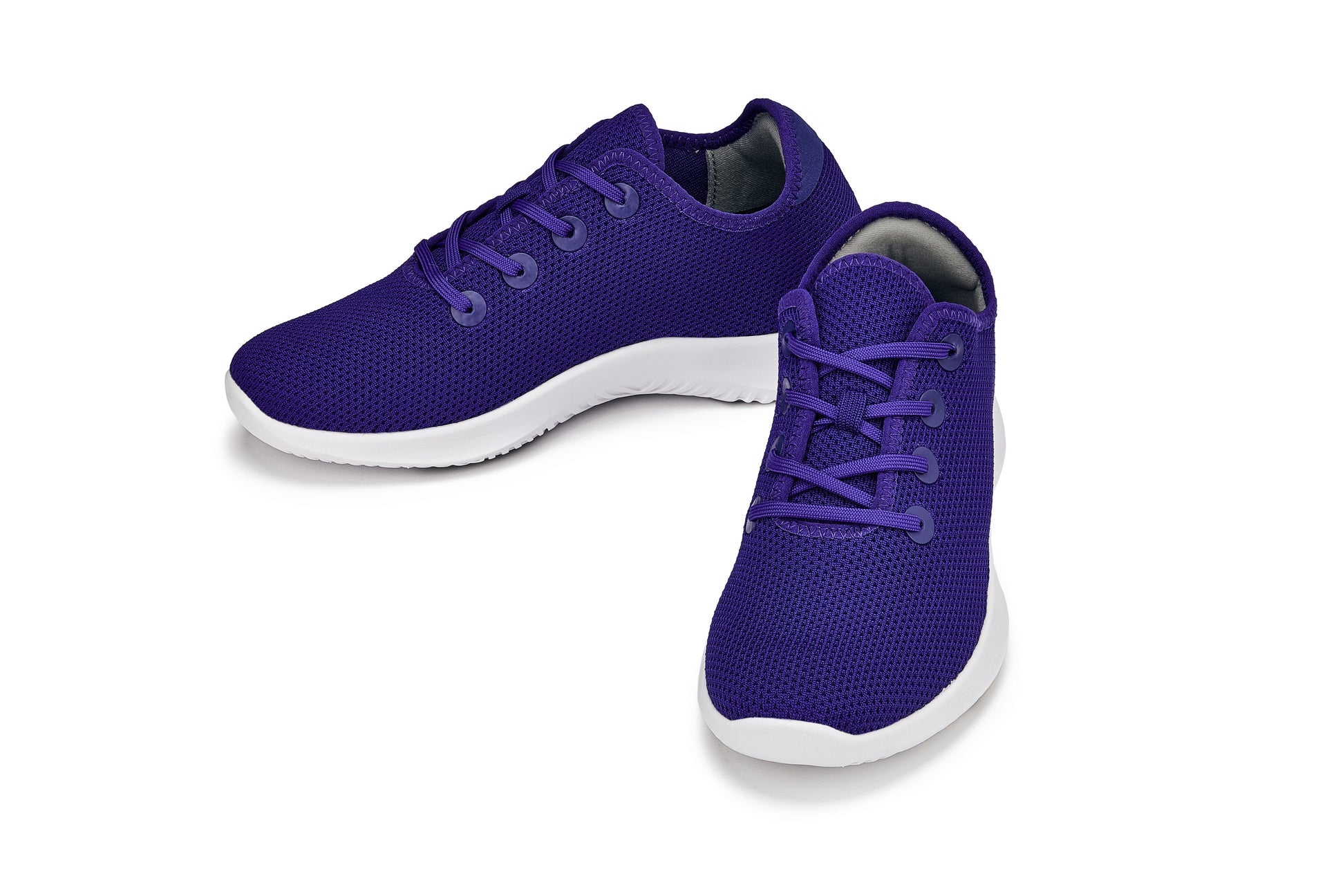 CALTO - Q404 - 2.4 Inches Taller (Cobalt) - Ultra Lightweight Knitted Sneakers - WonderingCloth