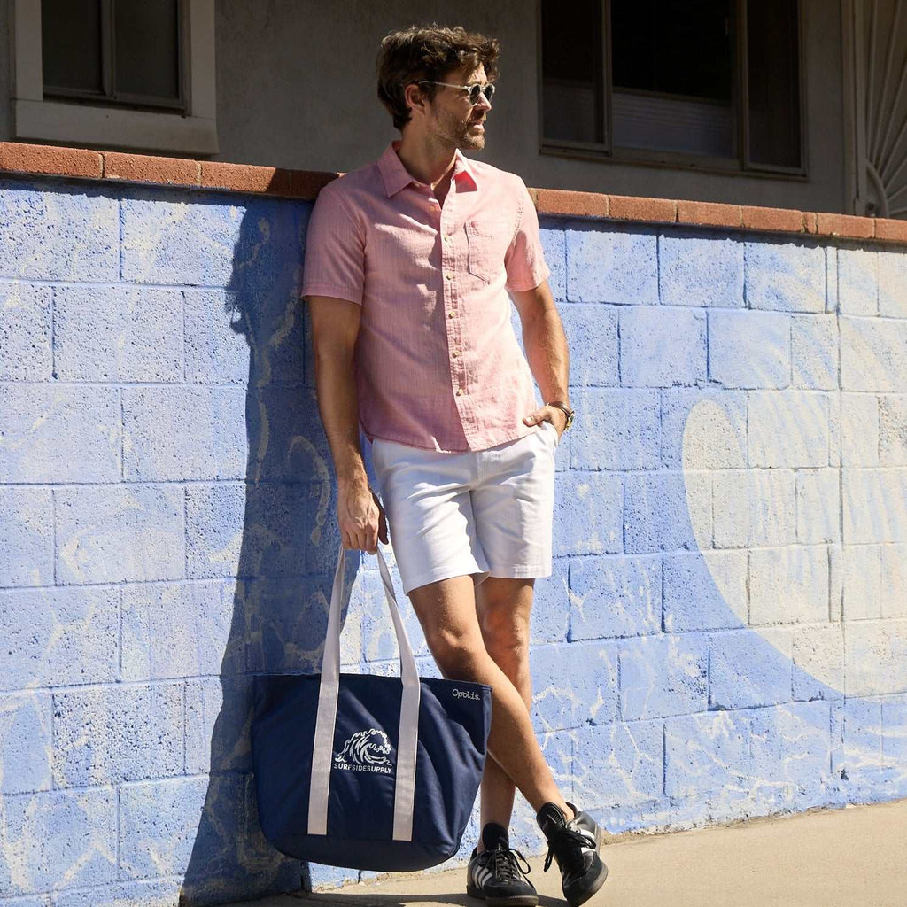 Joey Slub Island Shirt - Lobster Bisque - WonderingCloth