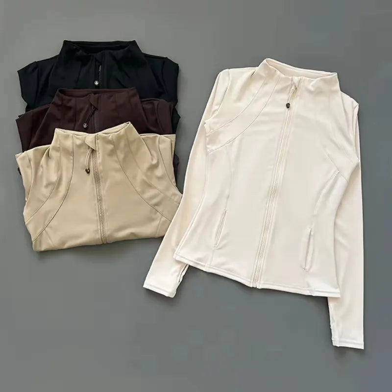 Woman Long Sleeve Sports Jackets - WonderingCloth