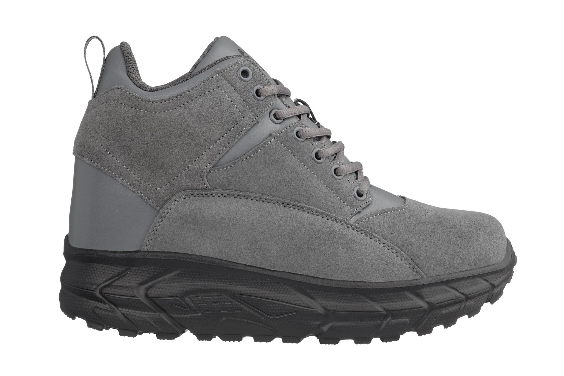 CALTO - S22800 - 4 Inches Taller (Grey) - Hiking Style Boots - WonderingCloth