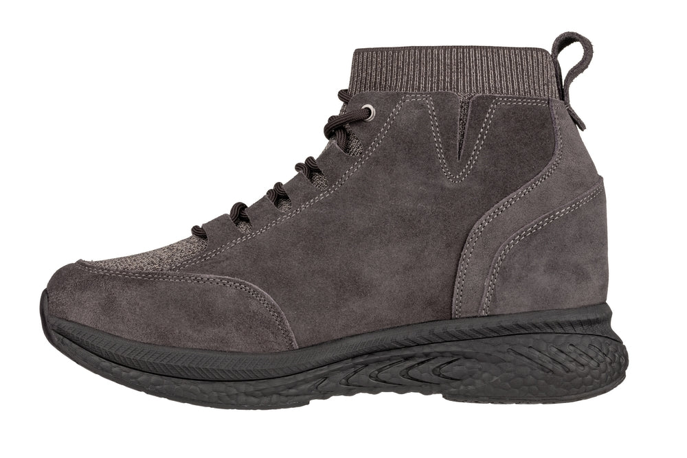 CALTO - S23203 - 3 Inches Taller (Dark Brown) - Sneakers - WonderingCloth