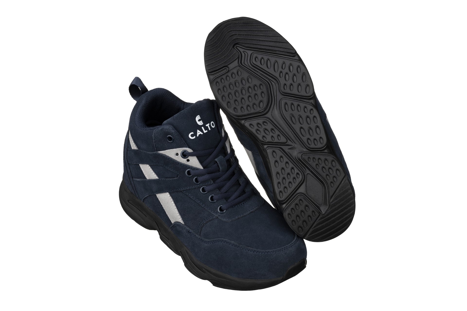 CALTO - S33595 - 4 Inches Taller (Blue/Grey) - Sneakers - WonderingCloth