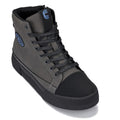 CALTO - S3423 - 2.4 Inches Taller (Grey) - Cap Toe High Top Zip-Up Sneaker Boots - WonderingCloth