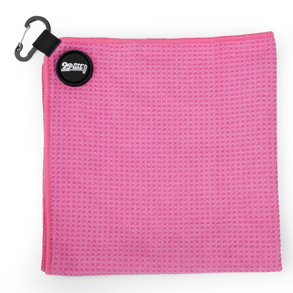 Hot Pink Magnetic Golf Towel - WonderingCloth