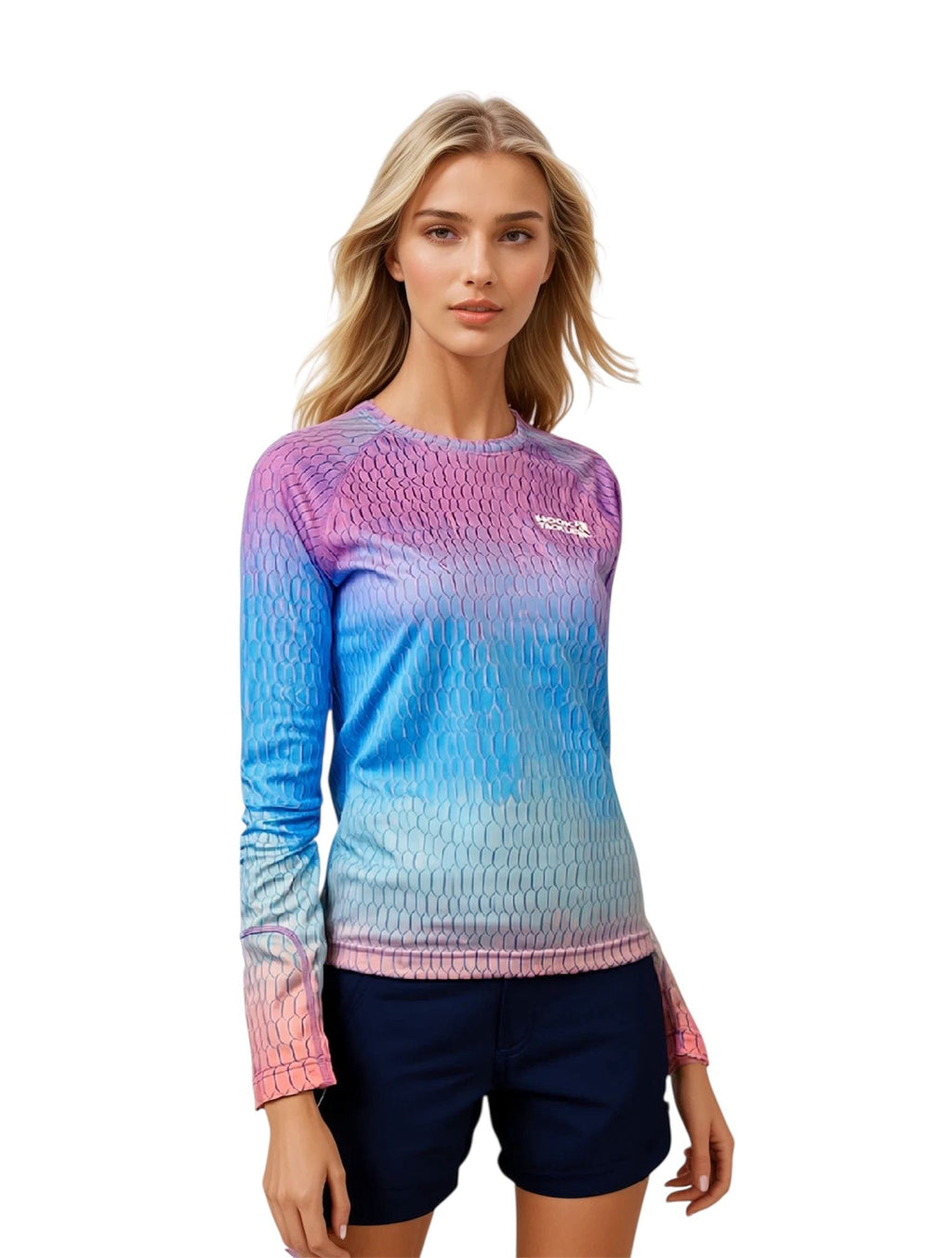 Women's Fish Scale L/S UV Fishing Shirt - WonderingCloth