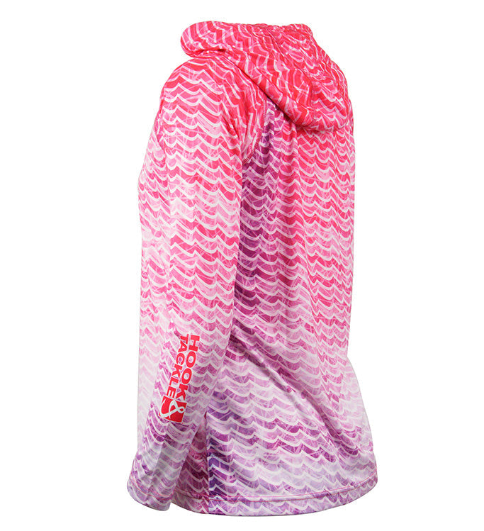 Women's Waves L/S UV Fishing Hoodie - WonderingCloth