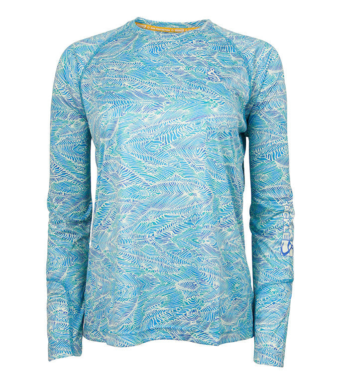 Women's Swells L/S UV Fishing Shirt - WonderingCloth