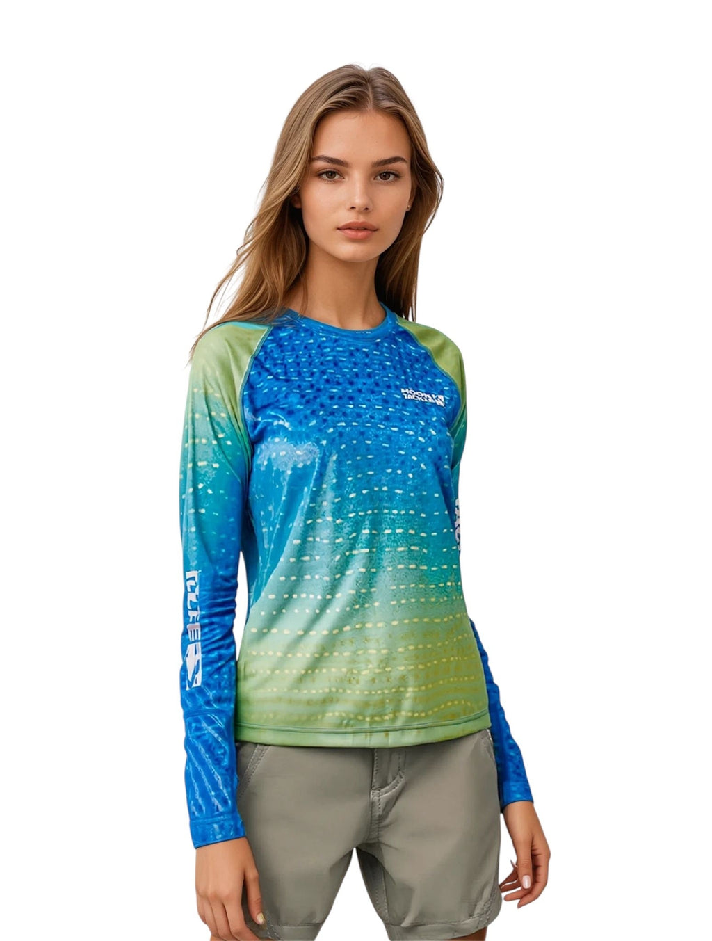 Women's Whale Shark Camo UV Fishing Shirt - WonderingCloth