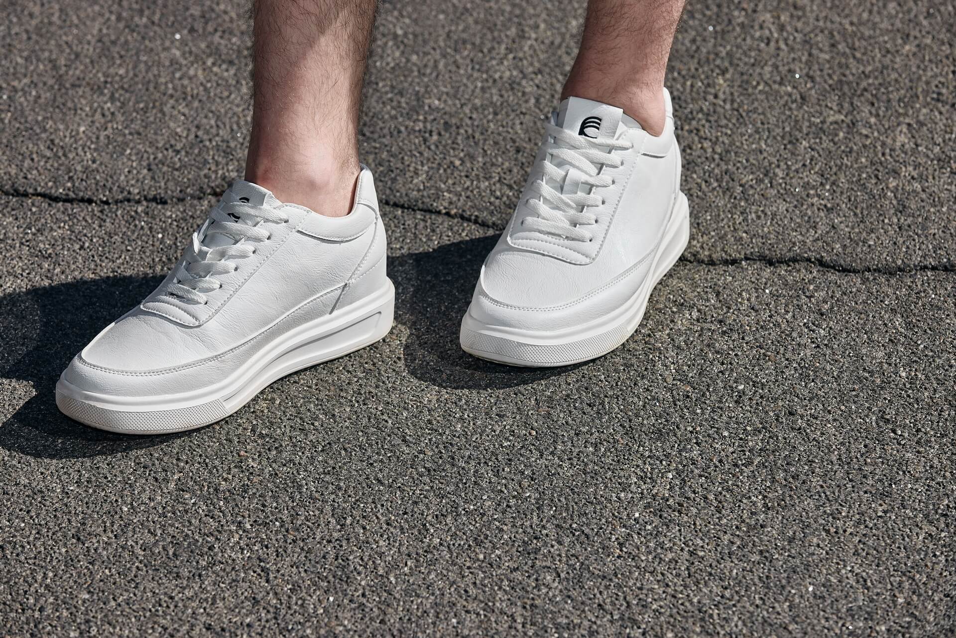 CALTO - X1647 - 2.8 Inches Taller (White) - Lightweight Sneakers - WonderingCloth