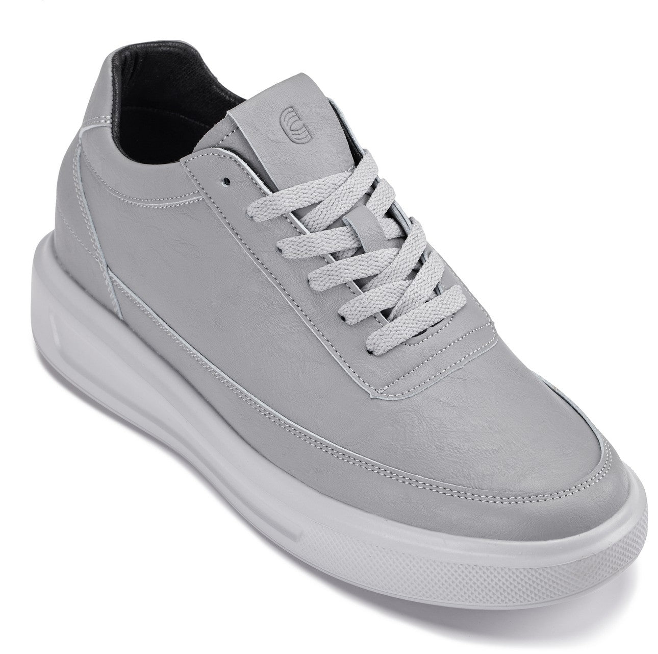 CALTO - X1648 - 2.8 Inches Taller (Pewter Grey) - Lightweight Sneakers - WonderingCloth