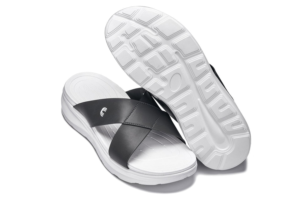 CALTO - X1654 - 2 Inches Taller (White/Matte Steel Grey) - WonderingCloth
