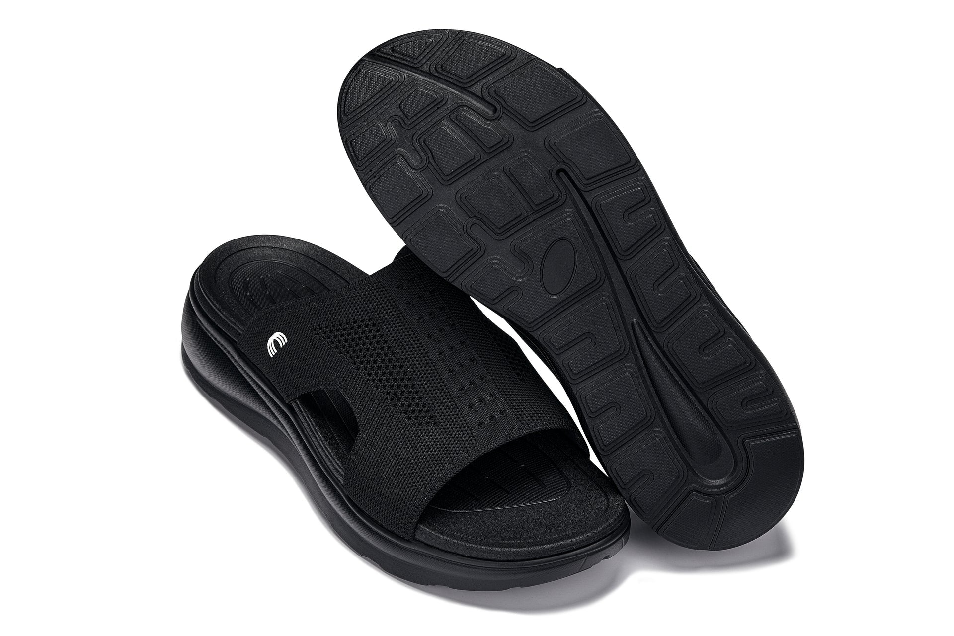 CALTO - X1657 - 2 Inches Taller (Black/Knitted Black) - WonderingCloth