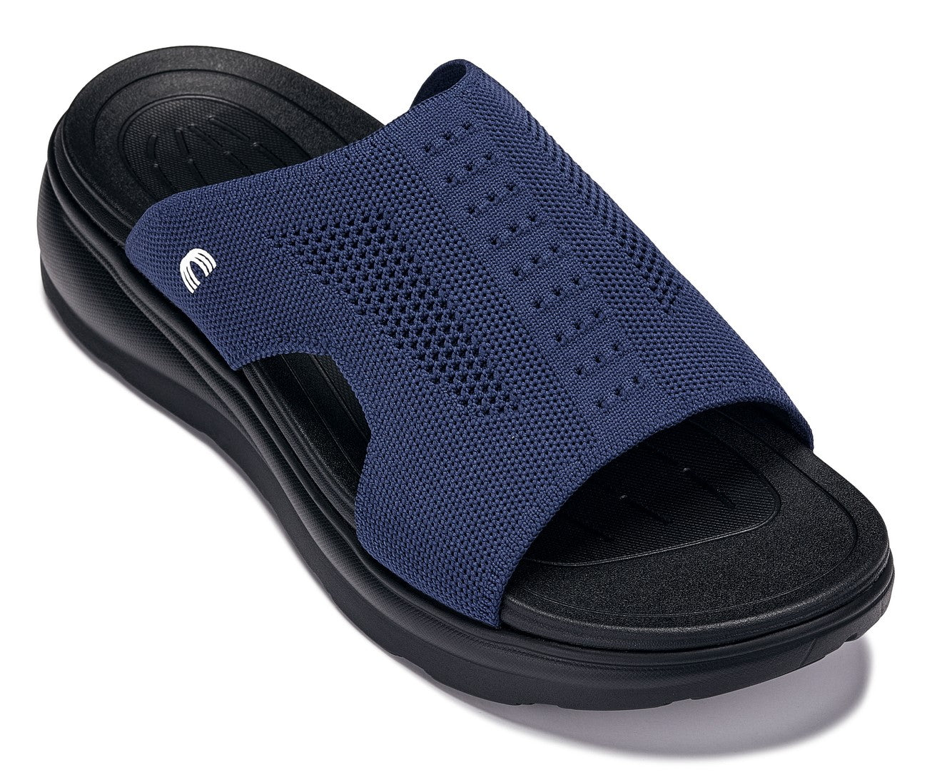 CALTO - X1659 - 2 Inches Taller (Black/Knitted Navy) - WonderingCloth
