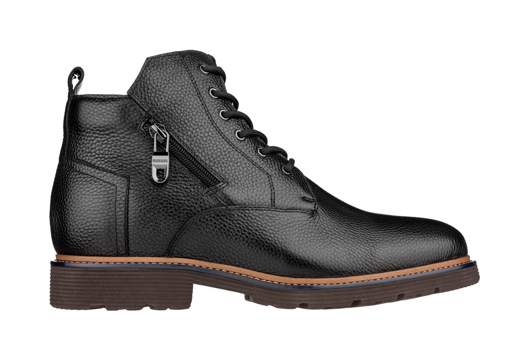 CALTO - Y42071 - 2.8 Inches Taller (Black) - Dressy Casual Boots - WonderingCloth