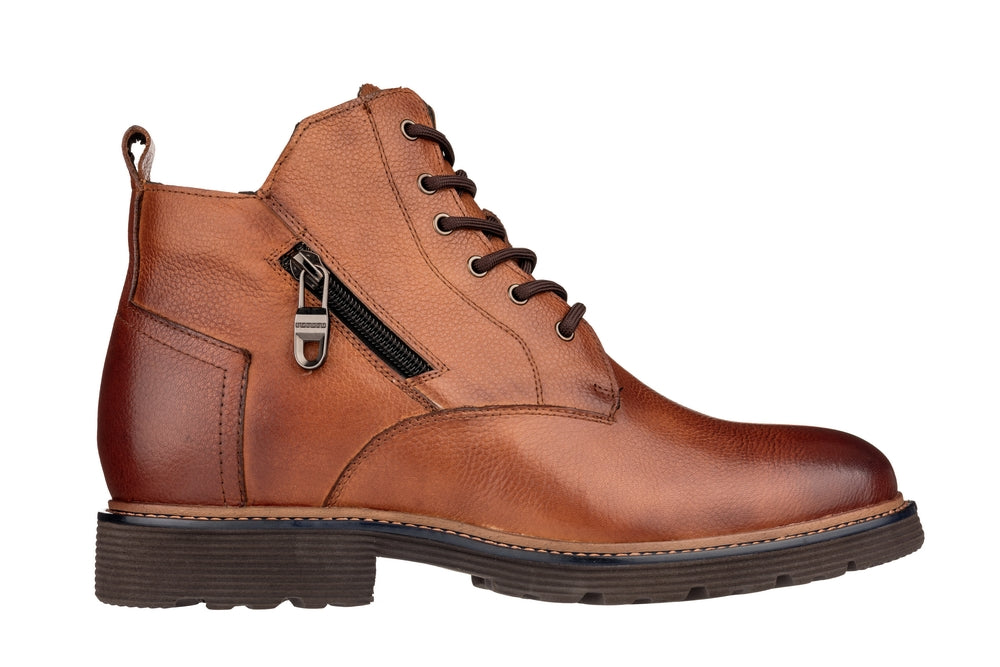 CALTO - Y42072 - 2.8 Inches Taller (Brown) - Dressy Casual Boots - WonderingCloth