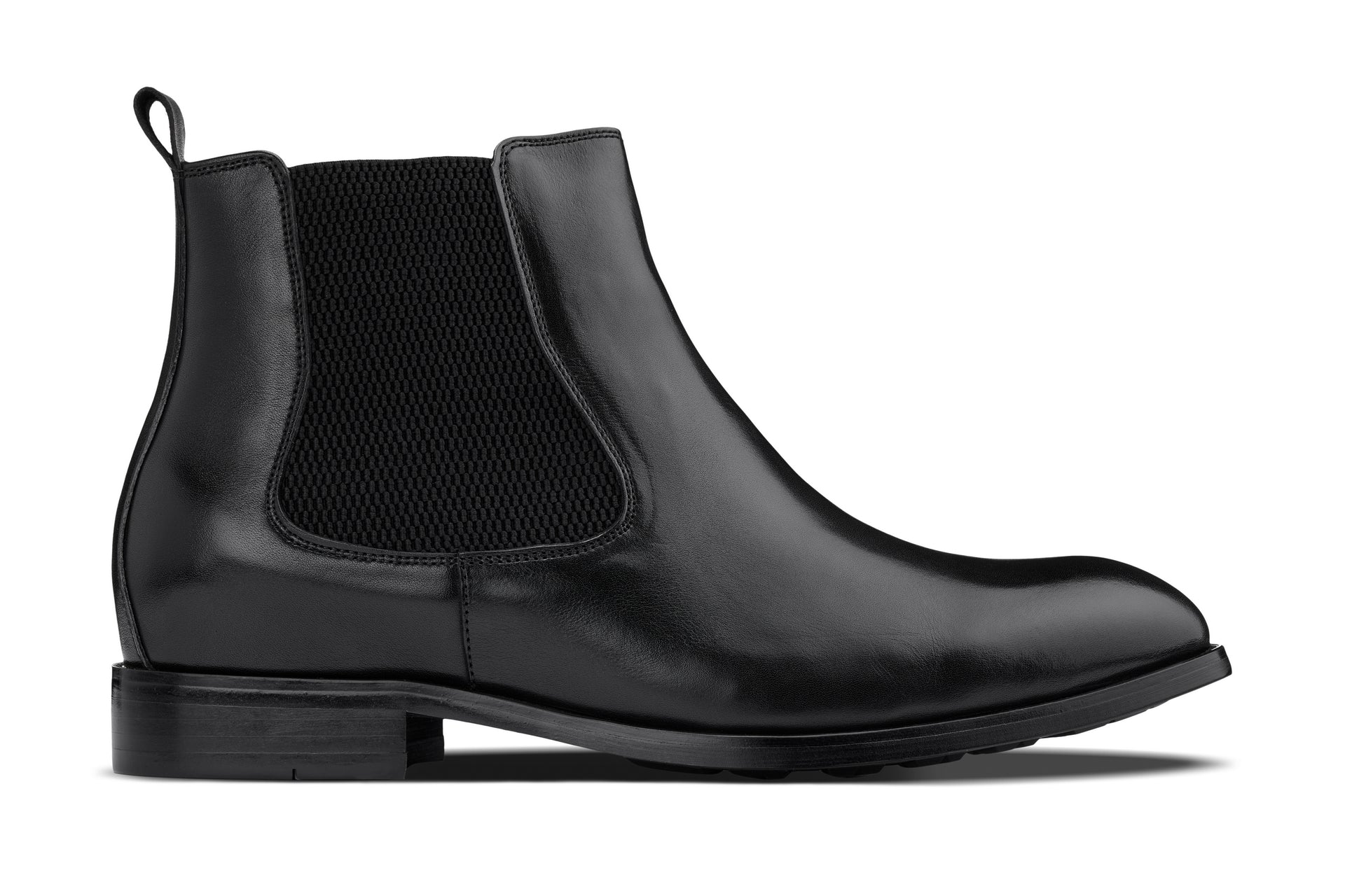CALTO - Y72230 - 2.8 Inches Taller (Black) - Chelsea Boots - WonderingCloth