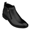 TOTO - YH7105 - 2.8 Inches Taller (Black) - Ankle Zip Boots - Lightweight - WonderingCloth
