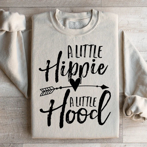 A Little Hippie A Little Hood Sweatshirt - WonderingCloth