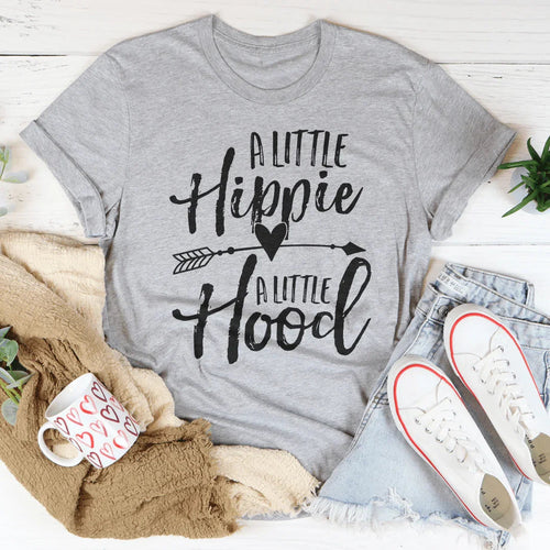 A little hippie a little hood Tee - WonderingCloth