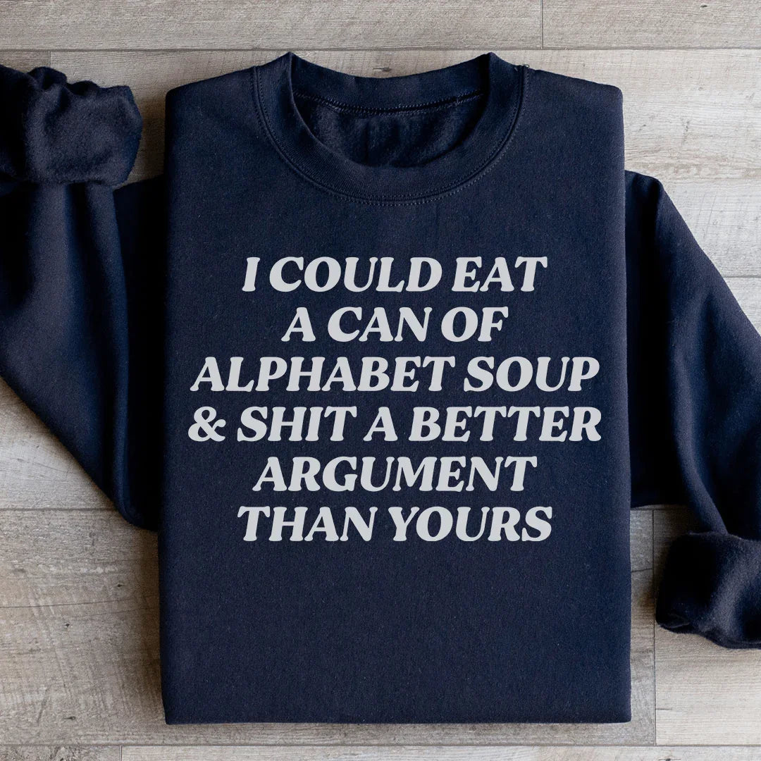 Alphabet Soup Sweatshirt - WonderingCloth