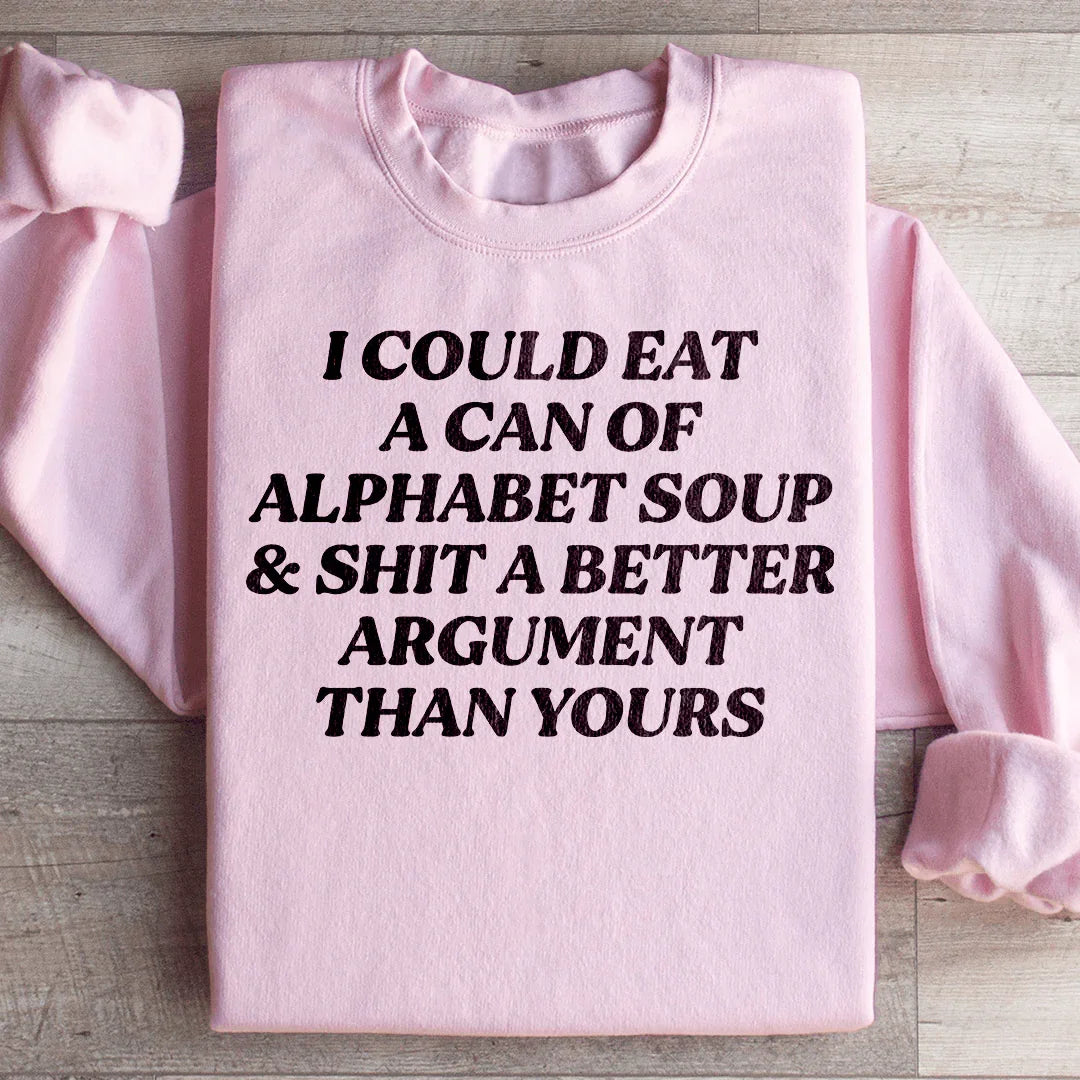 Alphabet Soup Sweatshirt - WonderingCloth