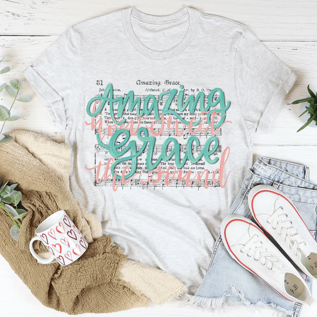 Amazing Grace Song Tee - WonderingCloth