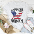 American Woman Eagle Tee - WonderingCloth