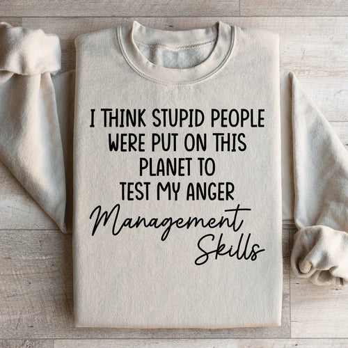 Anger Management Skills Sweatshirt - WonderingCloth