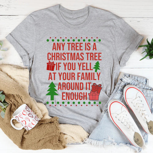 Any Tree Is A Christmas Tree Tee - WonderingCloth