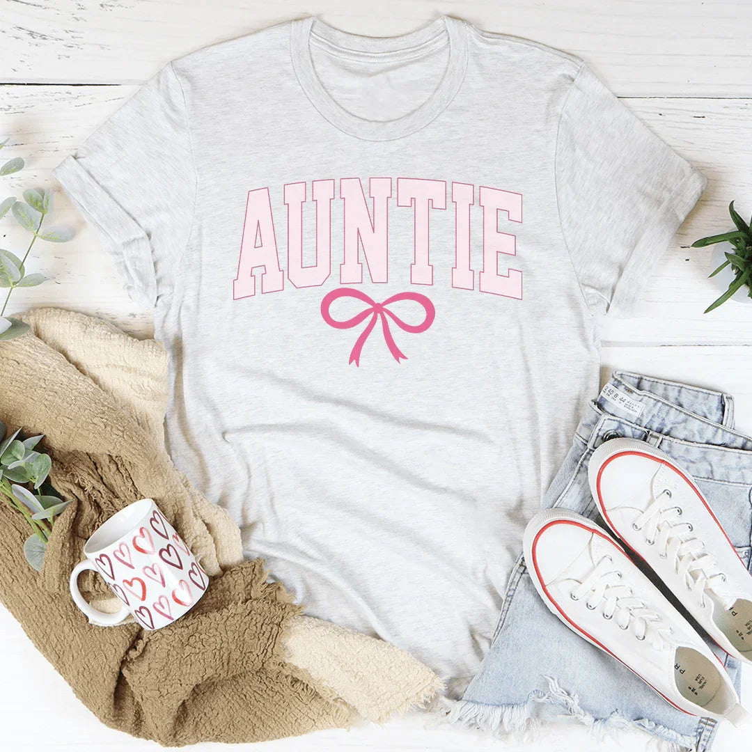Auntie Coquette Bow Tee - WonderingCloth