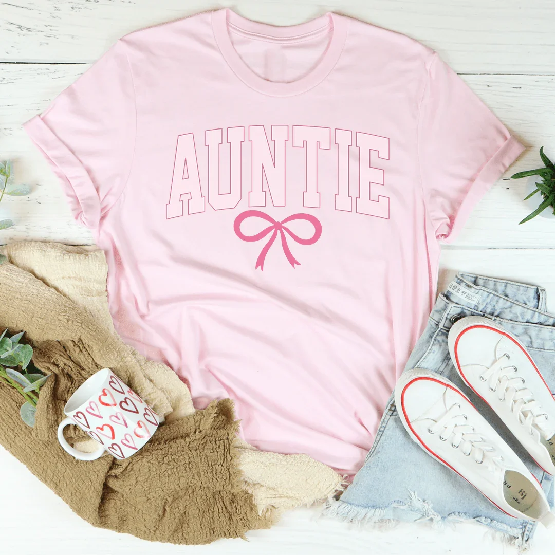 Auntie Coquette Bow Tee - WonderingCloth