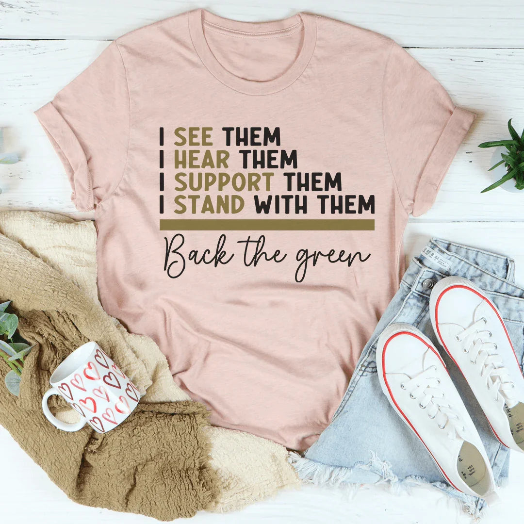 Back The Green Tee - WonderingCloth