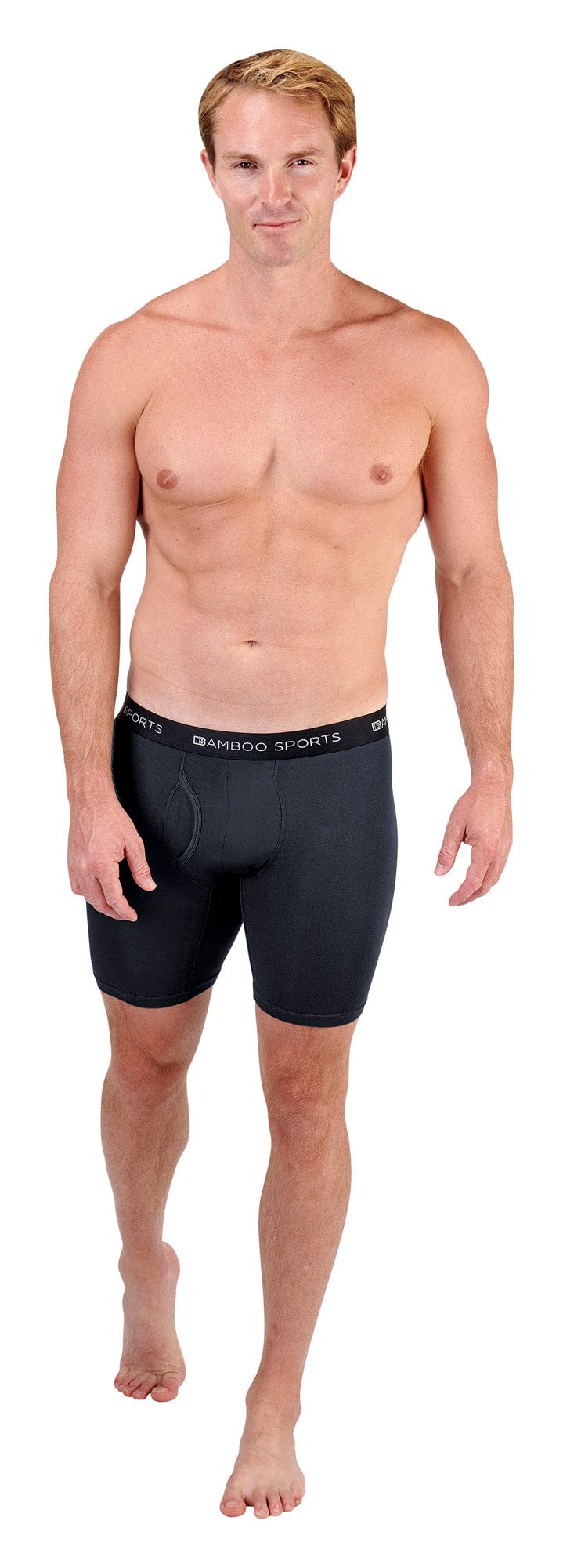 Men's 6" Inseam Bamboo Rayon Boxer Briefs - 4 Pack - WonderingCloth