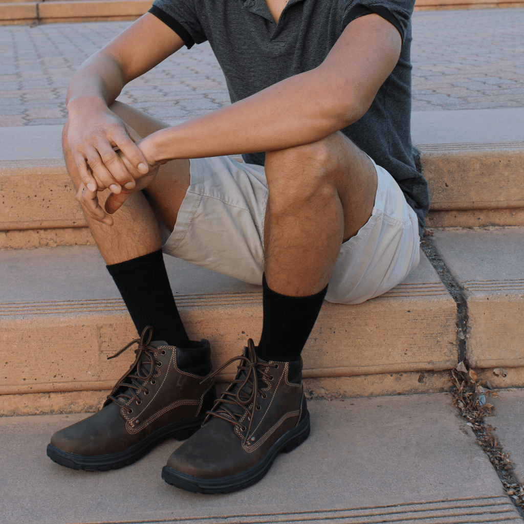Men's Bamboo Rayon Crew Dress Socks - WonderingCloth