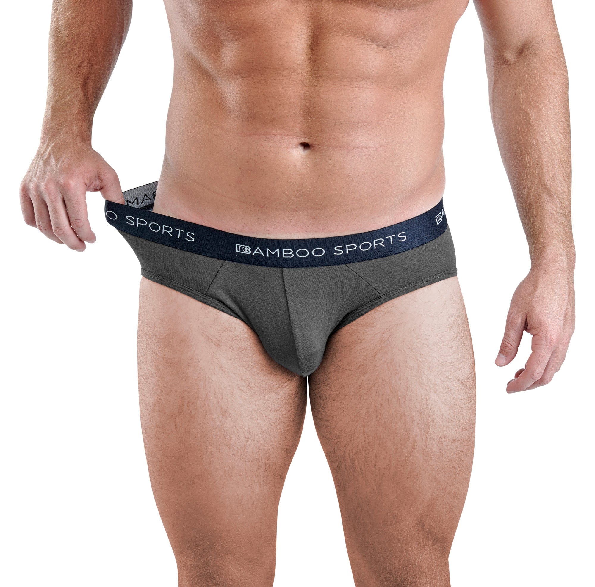 Men's Bamboo Rayon No Fly Briefs Available in all sizes & 3 Colors, 4 Pack - WonderingCloth