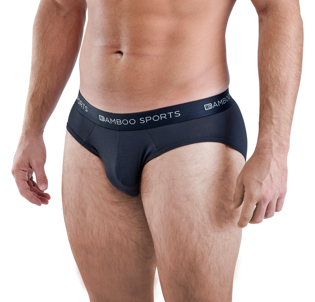 Men's Bamboo Rayon No Fly Briefs Available in all sizes & 3 Colors, 4 Pack - WonderingCloth