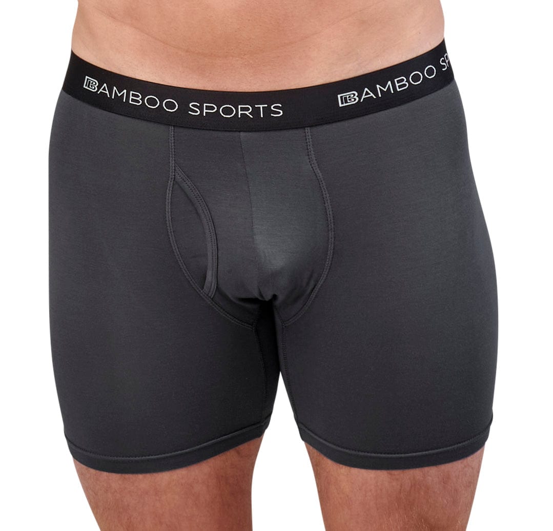 Men's 4" Inseam Bamboo Rayon Boxer Briefs - 4 Pack - WonderingCloth
