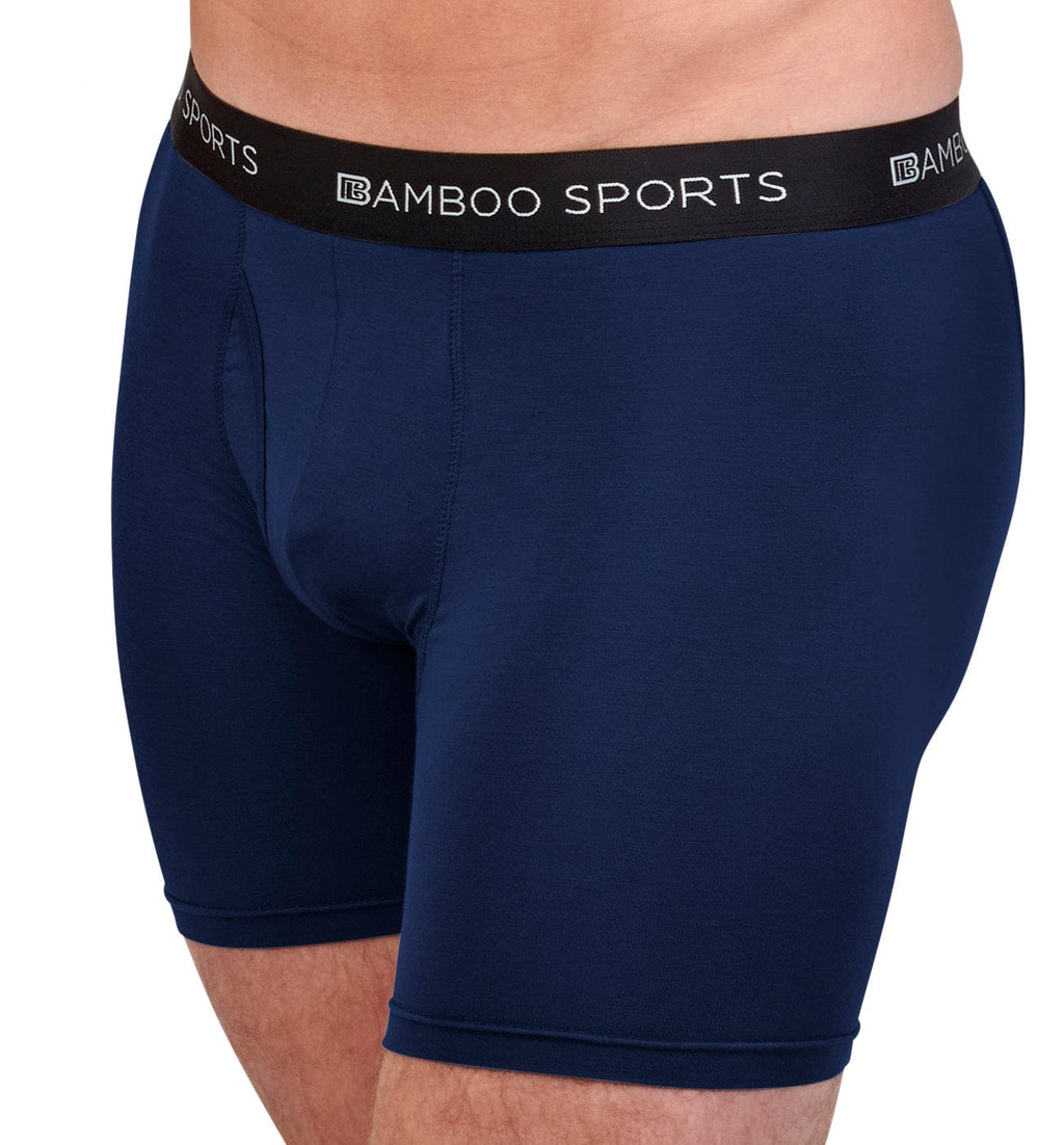 Men's 4" Inseam Bamboo Rayon Boxer Briefs - 4 Pack - WonderingCloth