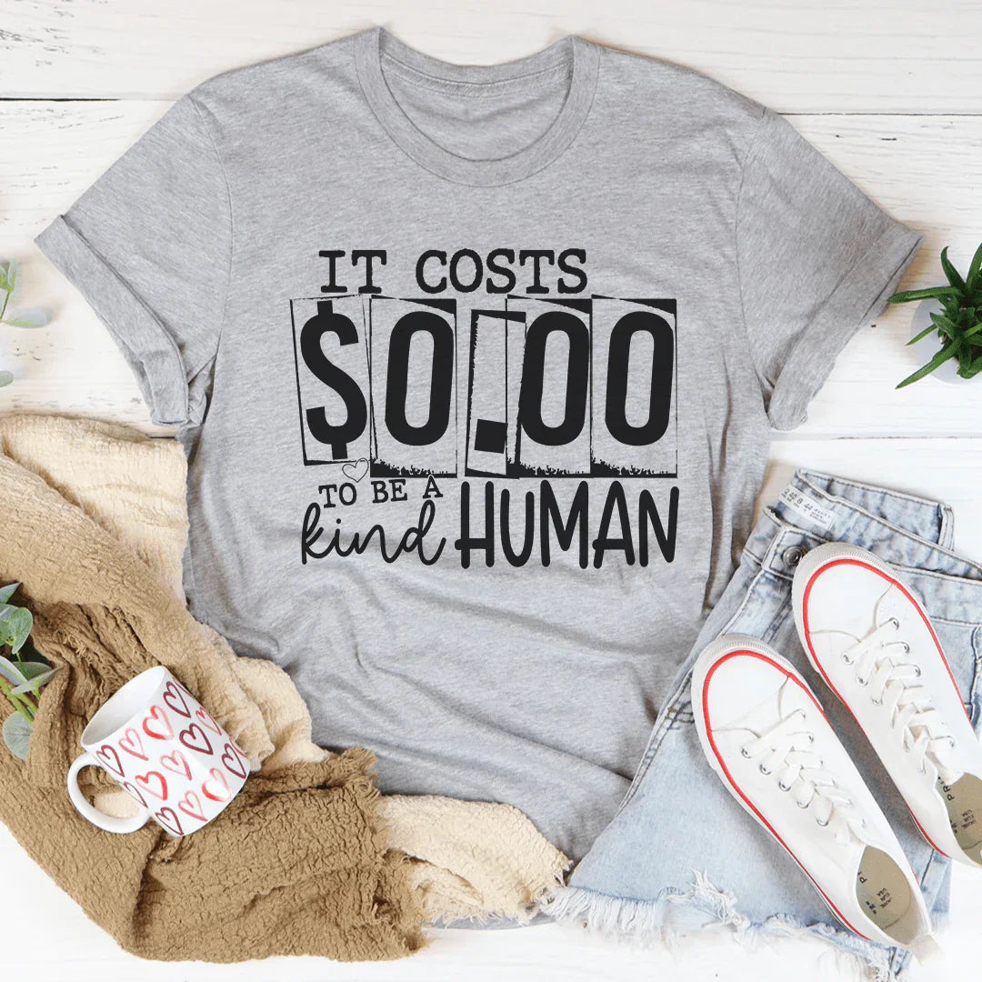 Be A Kind Human Tee - WonderingCloth