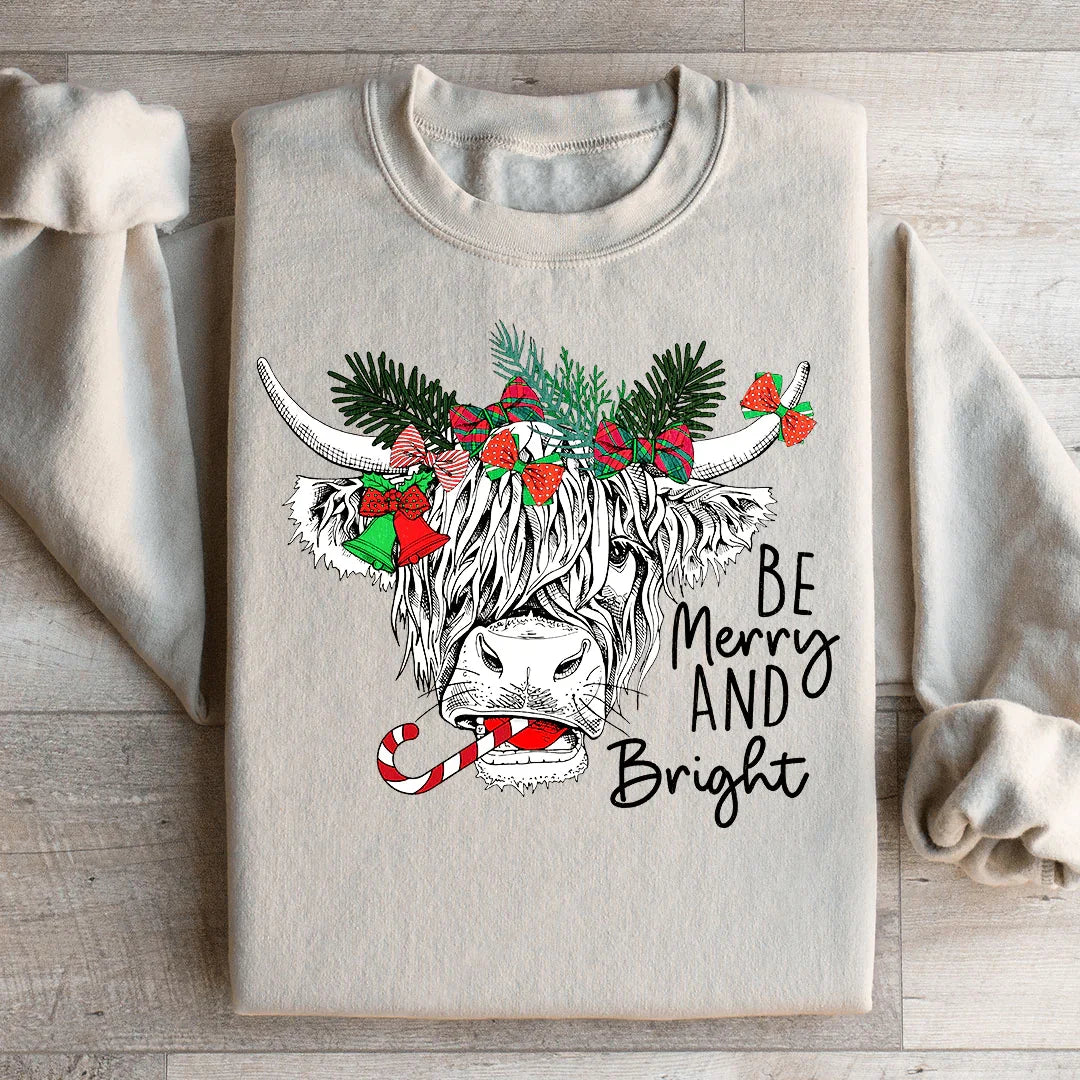 Be Merry And Bright Sweatshirt - WonderingCloth