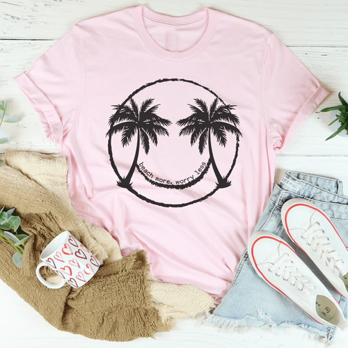 Beach More Worry Less Tee - WonderingCloth
