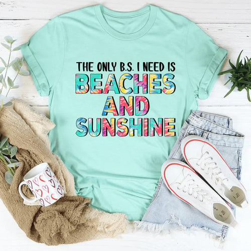 Beaches And Sunshine Tee - WonderingCloth