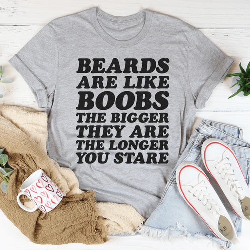 Beards Are Like Boobs Tee - WonderingCloth