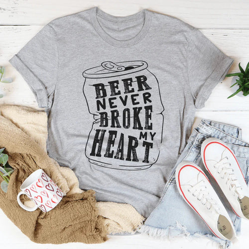 Beer Never Broke My Heart Tee - WonderingCloth