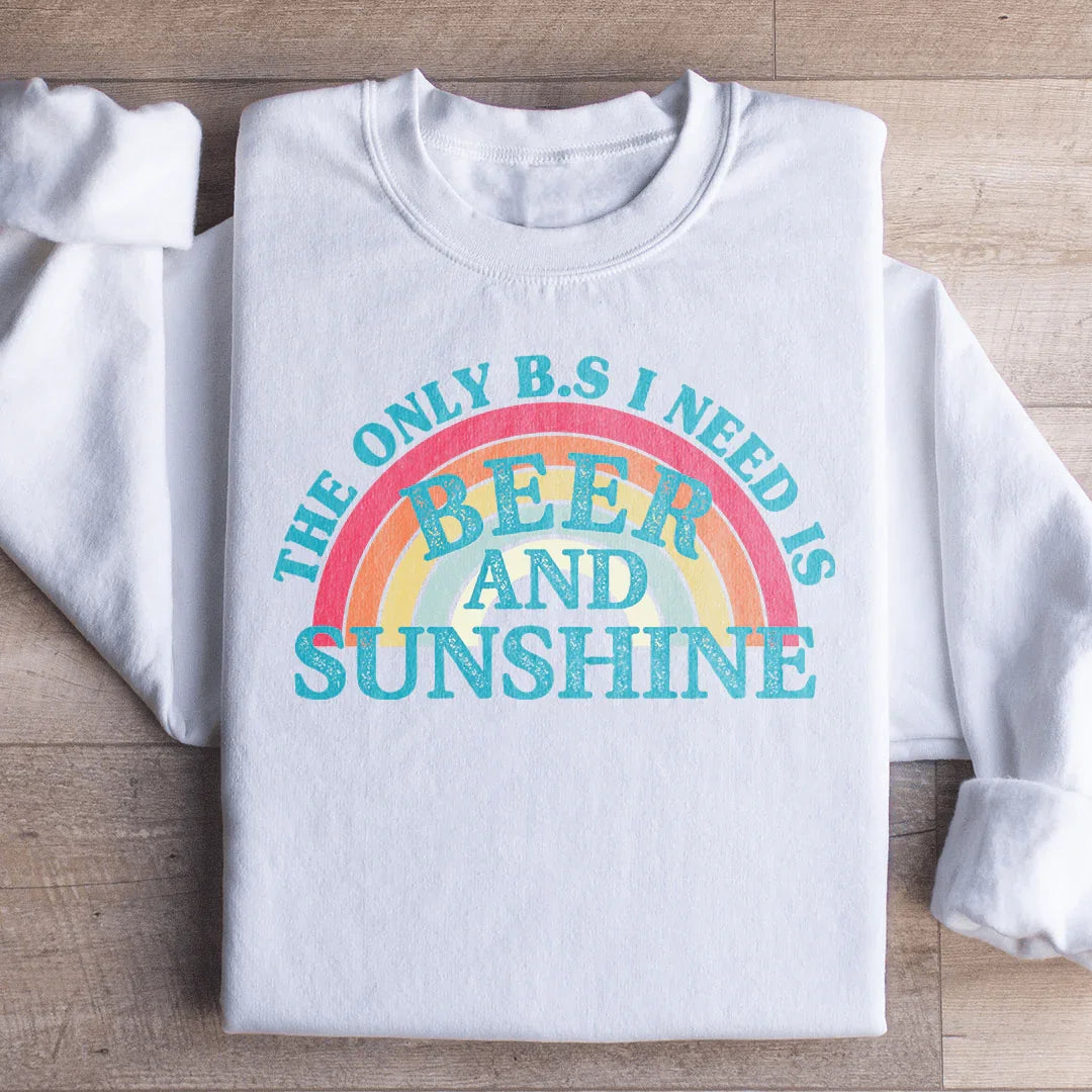 Beer & Sunshine Sweatshirt - WonderingCloth