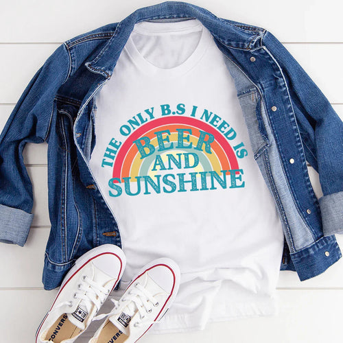 Beer & Sunshine Tee - WonderingCloth
