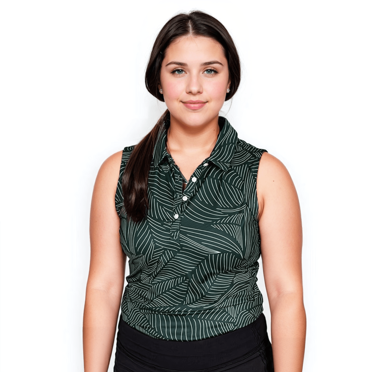 Bermuda Leaf Women's Polo (Sleeveless) - WonderingCloth
