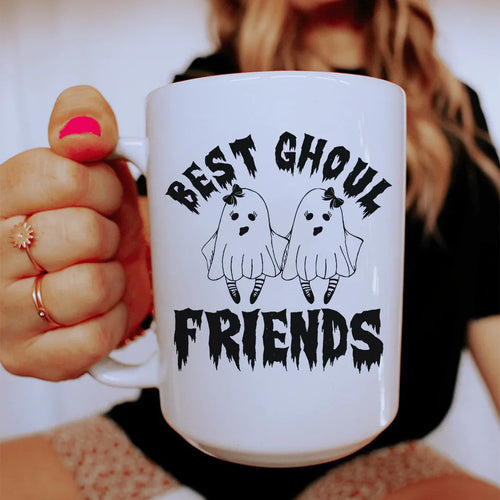 Best Ghoul Friends Ceramic Mug 15 oz - WonderingCloth