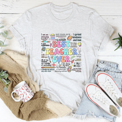 Best Teacher Ever Tee - WonderingCloth