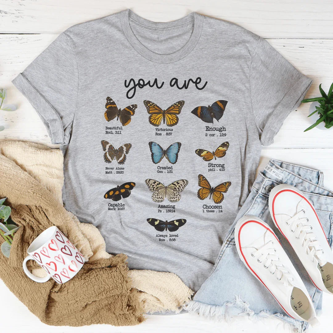 Bible Verses Butterflies Tee - WonderingCloth